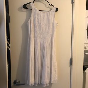 DONATING NEXT WK! Pleated White Designer Dress